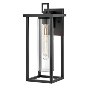 H81424BK Mateo Entrance Outdoor Wall Light - Black