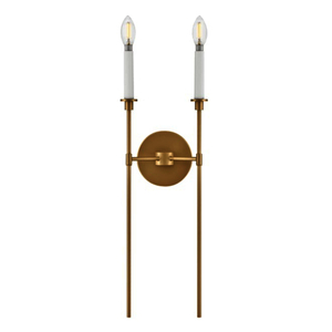 H83072LCB Hux Multi Bulb Wall Sconce - Lacquered Brass