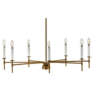 H83077LCB Hux Large Foyer Chandelier Chandelier - Lacquered Brass