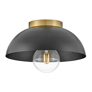 H83301BK Stu Flush Mount Ceiling Light - Black H83301BK Stu Flush Mount Ceiling Light - Black