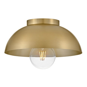 H83301LCB Stu Flush Mount Ceiling Light - Light Brass