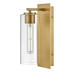 H83370LCB Lane 1 Bulb Wall Sconce - Lacquered Brass