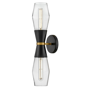 H83902BK Livie Multi Bulb Wall Sconce - Black