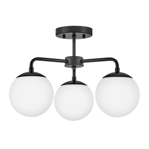 H84203BK Juniper Semi Flush Mount Ceiling Light - Black H84203BK Juniper Semi Flush Mount Ceiling Light - Black