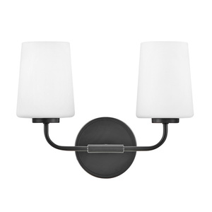 H853452BK Kline 2 Bulb Bathroom Lighting - Black H853452BK Kline 2 Bulb Bathroom Lighting - Black