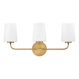 H853453HB Kline 3 Bulb Bathroom Lighting - Heritage Brass H853453HB Kline 3 Bulb Bathroom Lighting - Heritage Brass