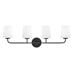H853454BK Kline 4 or More Bulb Bathroom Lighting - Black H853454BK Kline 4 or More Bulb Bathroom Lighting - Black