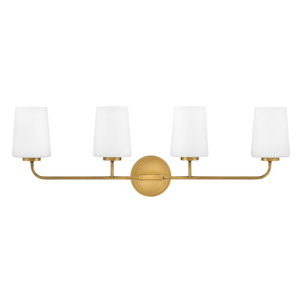H853454HB Kline 4 or More Bulb Bathroom Lighting - Heritage Brass H853454HB Kline 4 or More Bulb Bathroom Lighting - Heritage Brass