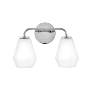 H85502CM Gio 2 Bulb Bathroom Lighting - Chrome H85502CM Gio 2 Bulb Bathroom Lighting - Chrome
