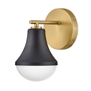 H85510BK Haddie 1 Bulb Wall Sconce - Black H85510BK Haddie 1 Bulb Wall Sconce - Black
