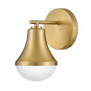 H85510LCB Haddie 1 Bulb Wall Sconce - Lacquered Brass