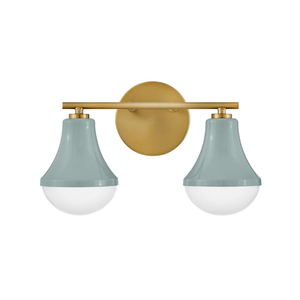 H85512SF Haddie 2 Bulb Bathroom Lighting - Seafoam