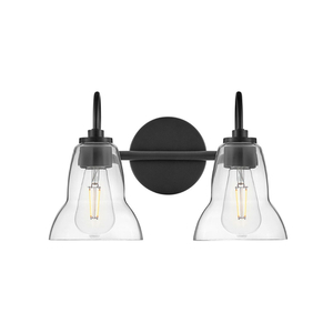 H85562BK Vera 2 Bulb Bathroom Lighting - Black H85562BK Vera 2 Bulb Bathroom Lighting - Black