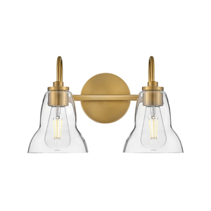 H85562LCB Vera 2 Bulb Bathroom Lighting - Lacquered Brass