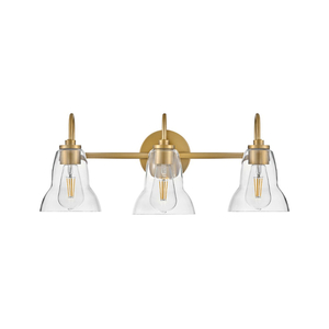 H85563LCB Vera 3 Bulb Bathroom Lighting - Lacquered Brass