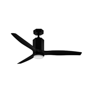 H905852FMBLDDK Facet Large Fan (52'' to 59'') Ceiling Fan - Matte Black
