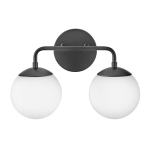 H85002BK Juniper 2 Bulb Bathroom Lighting - Black H85002BK Juniper 2 Bulb Bathroom Lighting - Black