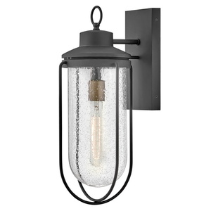 H82034MB Moby Entrance Outdoor Wall Light - Museum Black