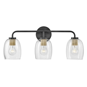 H85013BK Percy 3 Bulb Bathroom Lighting - Black H85013BK Percy 3 Bulb Bathroom Lighting - Black