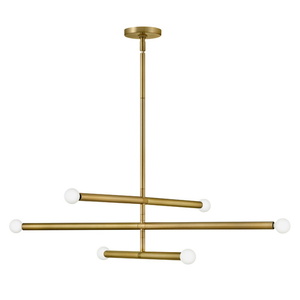 H83195LCB Millie Multi Light Pendant Light - Lacquered Brass