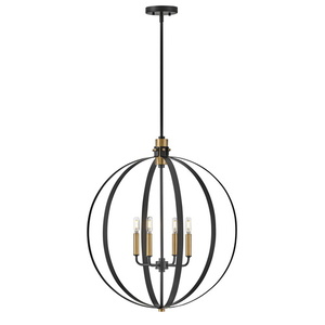 H83034BK Cirque Entrance / Foyer Pendant Light - Black