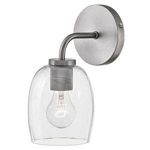H85010AN Percy 1 Bulb Wall Sconce - Antique Nickel H85010AN Percy 1 Bulb Wall Sconce - Antique Nickel
