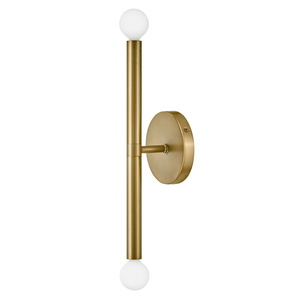 H83192LCB Millie Multi Bulb Wall Sconce - Lacquered Brass