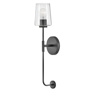 H83450BK Kline 1 Bulb Wall Sconce - Black H83450BK Kline 1 Bulb Wall Sconce - Black