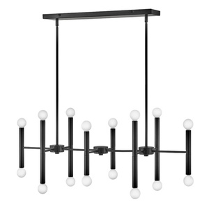 H83196BK Millie Linear Pendant Pendant Light - Black