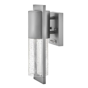 H1327HELL Shelter Entrance Outdoor Wall Light - Hematite H1327HELL Shelter Entrance Outdoor Wall Light - Hematite