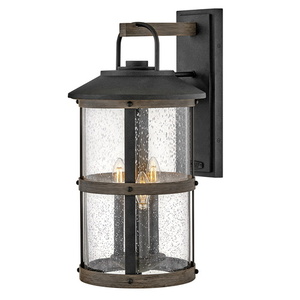 H2688DZ Lakehouse Entrance Outdoor Wall Light - Aged Zinc