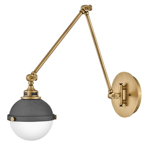 H4832DZ Fletcher 1 Bulb Wall Sconce - Aged Zinc H4832DZ Fletcher 1 Bulb Wall Sconce - Aged Zinc