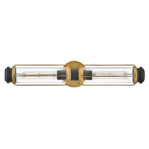 H53182HB Masthead 2 Bulb Bathroom Lighting - Heritage Brass