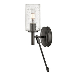 H3380BX Collier 1 Bulb Wall Sconce - Black Oxide H3380BX Collier 1 Bulb Wall Sconce - Black Oxide