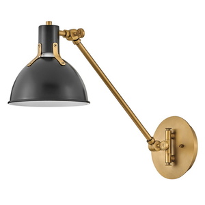 H3480SK Argo 1 Bulb Wall Sconce - Satin Black H3480SK Argo 1 Bulb Wall Sconce - Satin Black