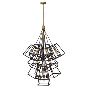 H3358BZ Fulton Multi Light Pendant Light - Bronze