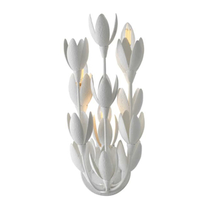 H30010TXP Flora Multi Bulb Wall Sconce - Textured Plaster