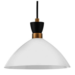 H83257BKCO Simon Down Light Pendant Light - Heritage Brass / Black