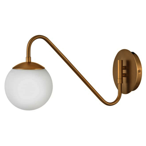 H83480LCB Dottie 1 Bulb Wall Sconce - Lacquered Brass