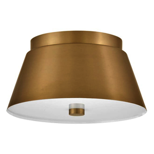 H83511LCB Tess Flush Mount Ceiling Light - Lacquered Brass