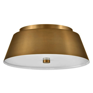 H83513LCB Tess Flush Mount Ceiling Light - Lacquered Brass