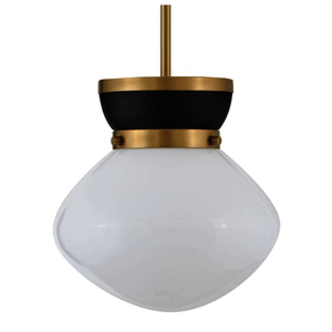 H83607BKLCB Lucy Mini-Pendant Pendant Light - Lacquered Brass / Black H83607BKLCB Lucy Mini-Pendant Pendant Light - Lacquered Brass / Black
