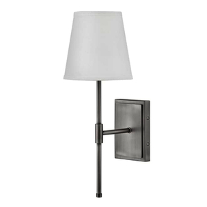 H83770AN Beale 1 Bulb Wall Sconce - Antique Nickel H83770AN Beale 1 Bulb Wall Sconce - Antique Nickel