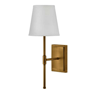 H83770LCB Beale 1 Bulb Wall Sconce - Lacquered Brass