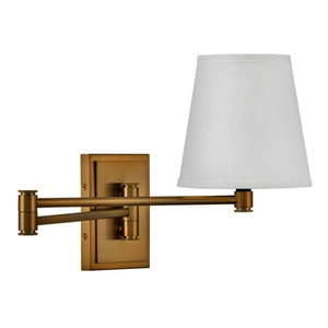 H83772LCB Beale 1 Bulb Wall Sconce - Lacquered Brass