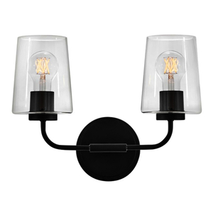 H853452BKCL Kline 2 Bulb Bathroom Lighting - Black H853452BKCL Kline 2 Bulb Bathroom Lighting - Black