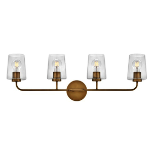H853454HBCL Kline 4 or More Bulb Bathroom Lighting - Heritage Brass H853454HBCL Kline 4 or More Bulb Bathroom Lighting - Heritage Brass