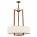 Hinkley H3204BRLED Brushed Bronze Drum Pendant