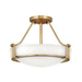 Hinkley H3220HBLED Heritage Brass Semi Flush Mount Ceiling Light