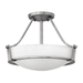 Hinkley H3220AN Antique Nickel / White Semi Flush Mount Ceiling Light